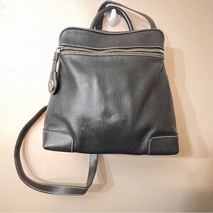 Pristine Condition Dooney and Bourke Pebble Grain Leather Black Backpack